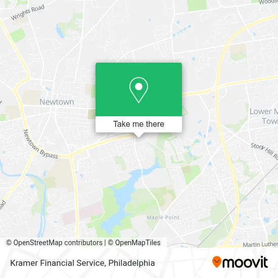 Kramer Financial Service map