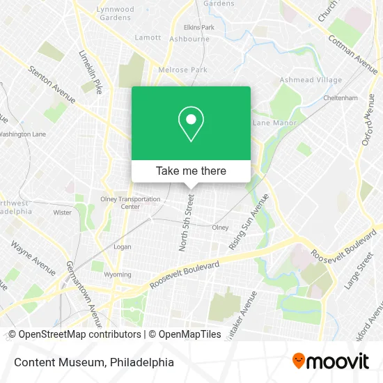 Content Museum map