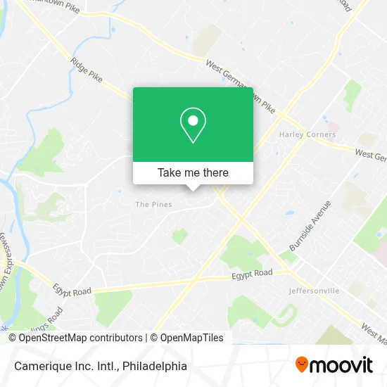 Camerique Inc. Intl. map