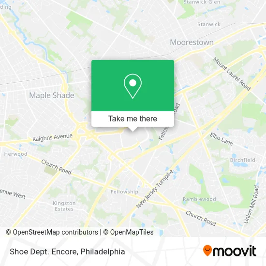 Shoe Dept. Encore map