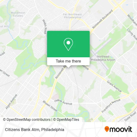 Citizens Bank Atm map