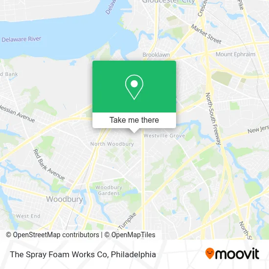 The Spray Foam Works Co map