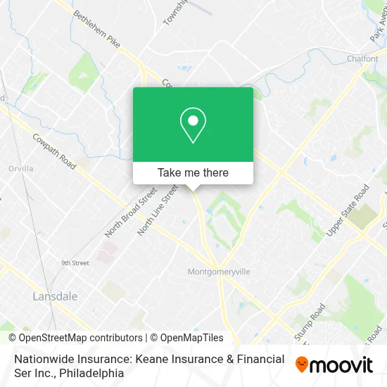 Nationwide Insurance: Keane Insurance & Financial Ser Inc. map