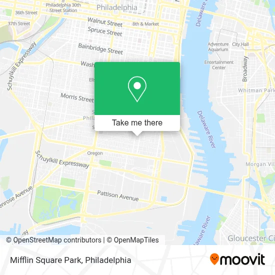 Mifflin Square Park map