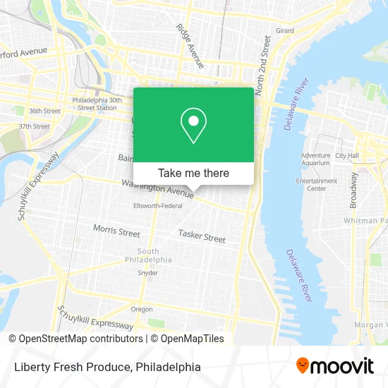 Liberty Fresh Produce map