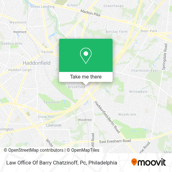 Law Office Of Barry Chatzinoff, Pc map