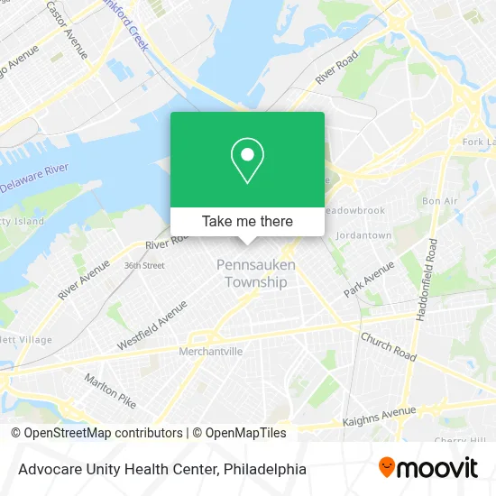 Advocare Unity Health Center map