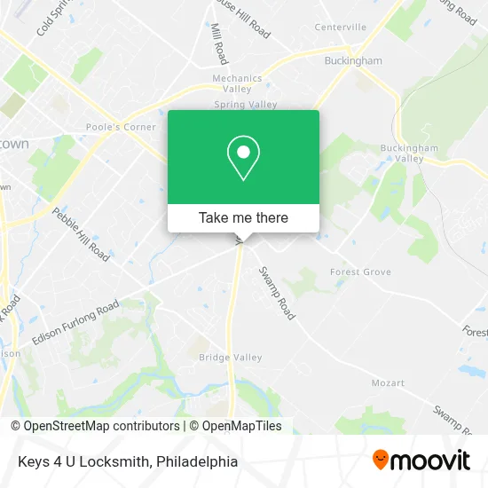 Keys 4 U Locksmith map
