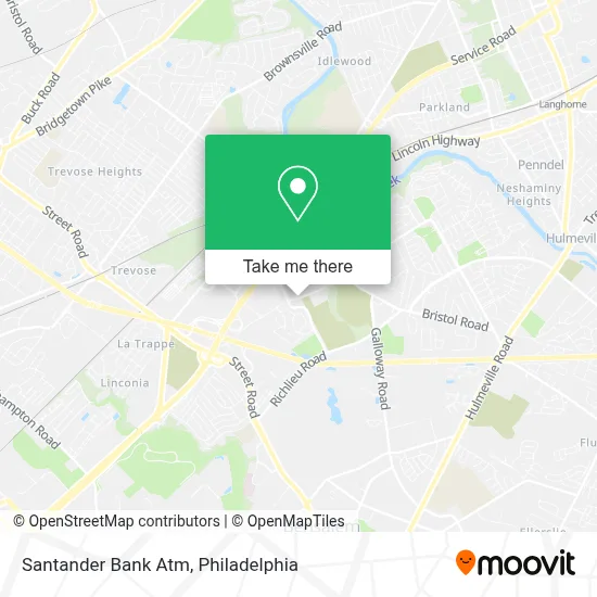 Santander Bank Atm map