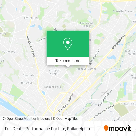 Full Depth: Performance For Life map