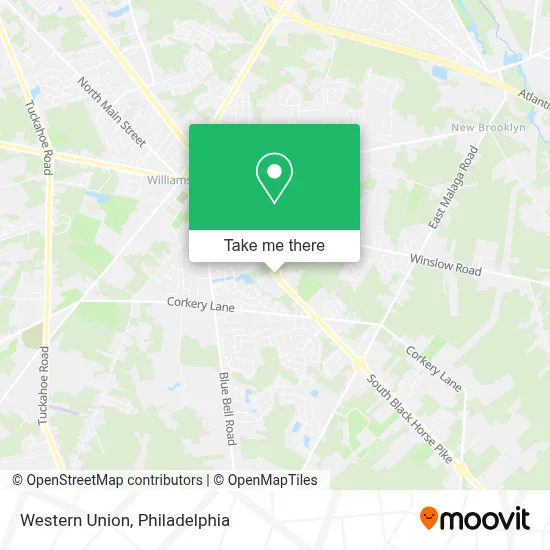Western Union map