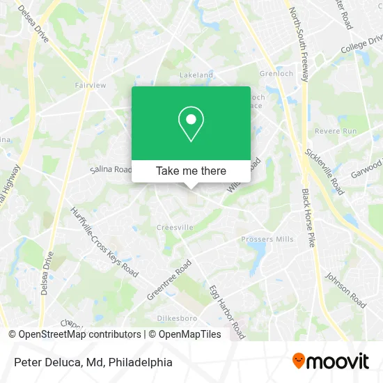 Peter Deluca, Md map