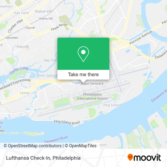 Lufthansa Check-In map
