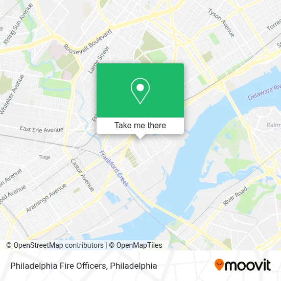 Philadelphia Fire Officers map