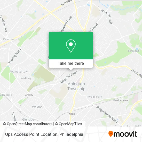Ups Access Point Location map