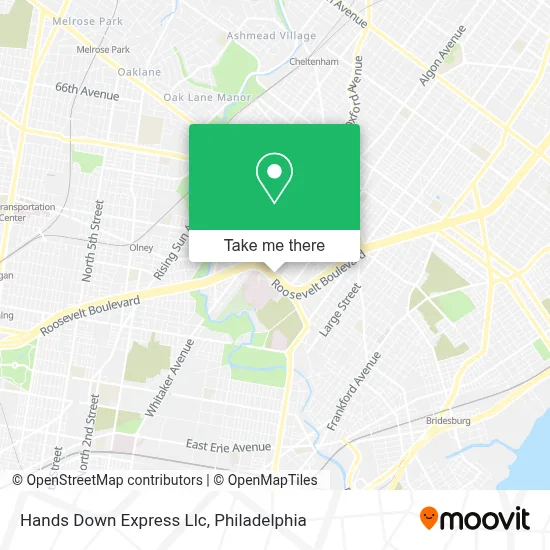 Hands Down Express Llc map