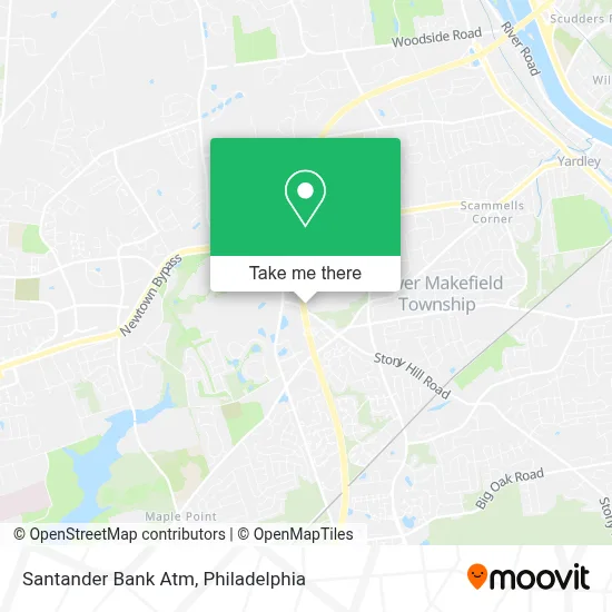 Santander Bank Atm map