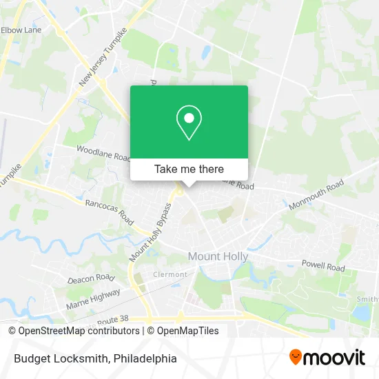 Budget Locksmith map