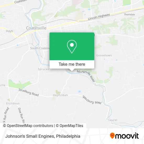 Johnson's Small Engines map