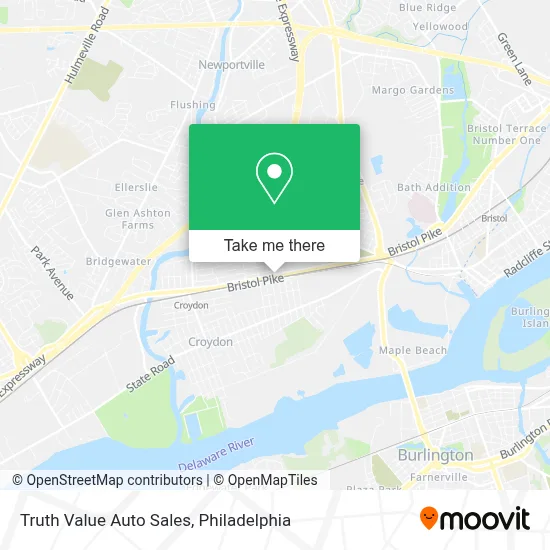 Truth Value Auto Sales map