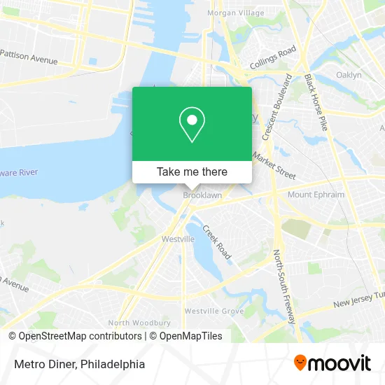 Metro Diner map