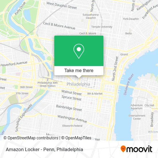 Amazon Locker - Penn map