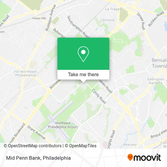 Mid Penn Bank map
