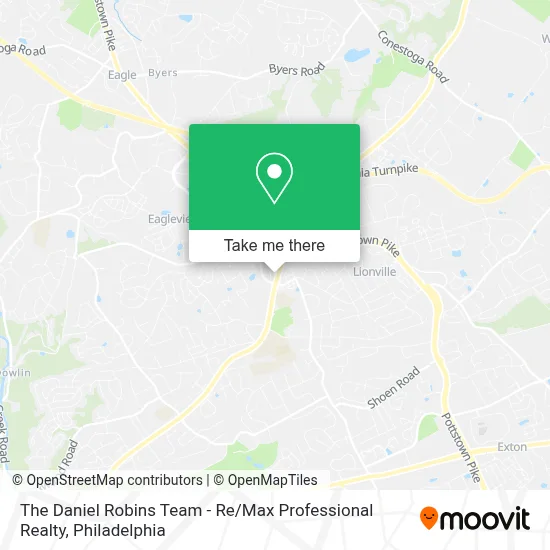 The Daniel Robins Team - Re / Max Professional Realty map
