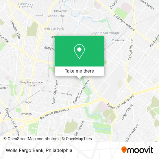 Wells Fargo Bank map