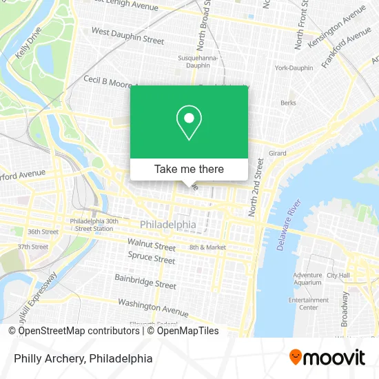 Philly Archery map