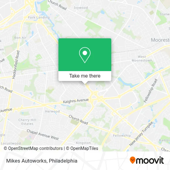 Mikes Autoworks map