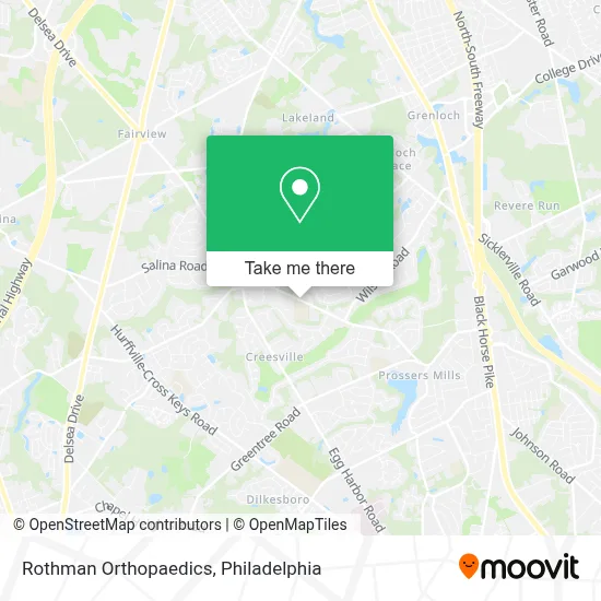 Rothman Orthopaedics map
