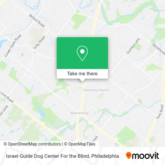 Israel Guide Dog Center For the Blind map