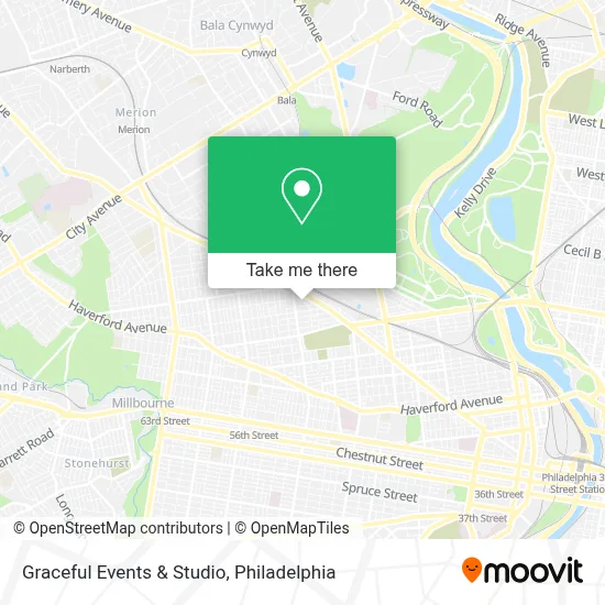 Graceful Events & Studio map