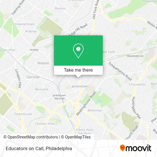 Educators on Call map