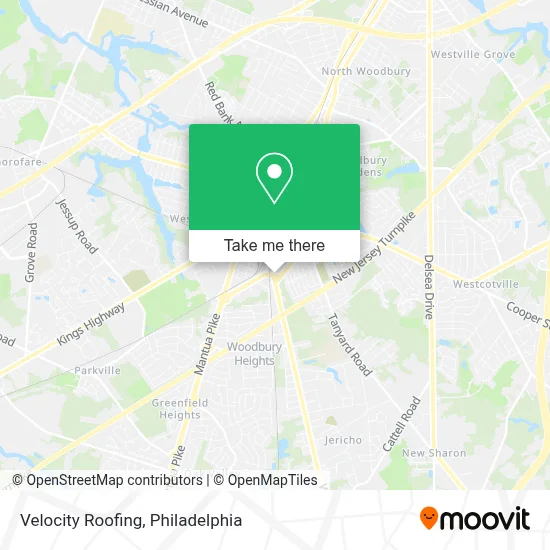 Velocity Roofing map
