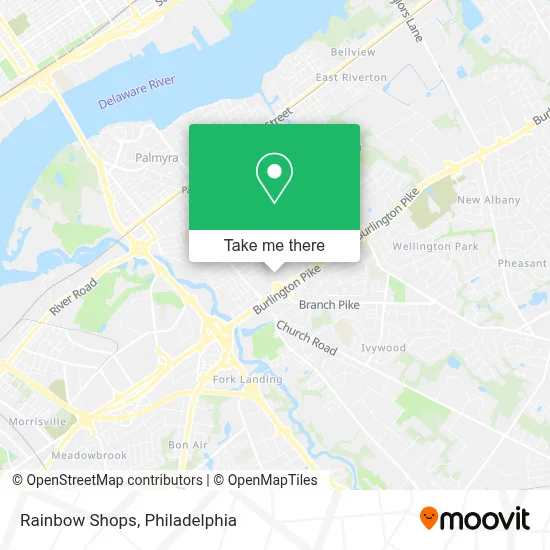Rainbow Shops map