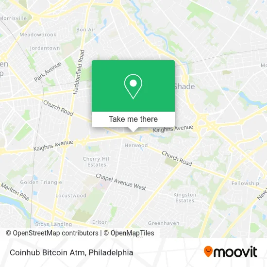 Coinhub Bitcoin Atm map