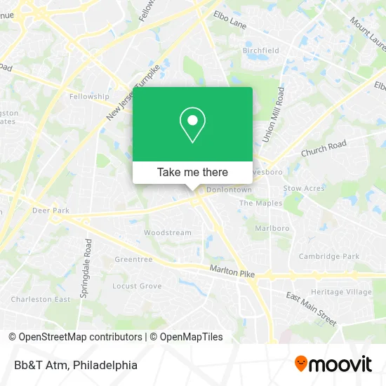 Bb&T Atm map