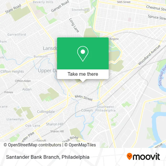 Santander Bank Branch map