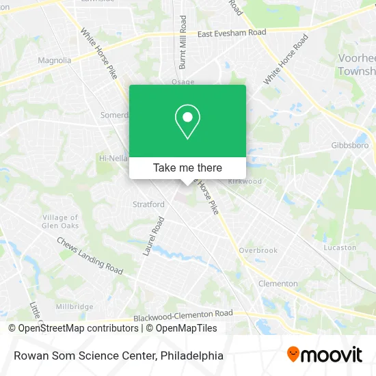 Rowan Som Science Center map