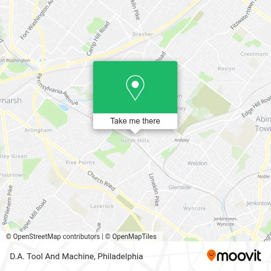 D.A. Tool And Machine map
