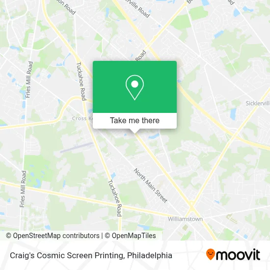 Craig's Cosmic Screen Printing map