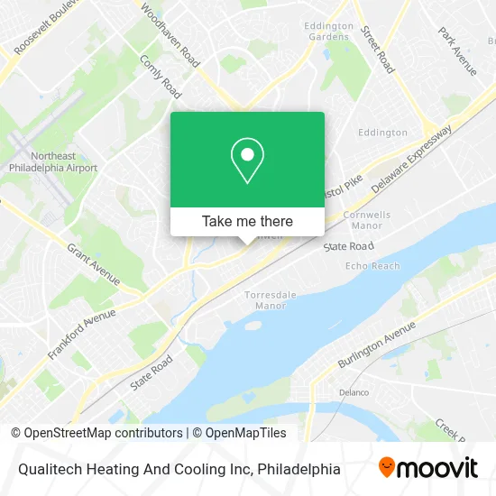 Qualitech Heating And Cooling Inc map