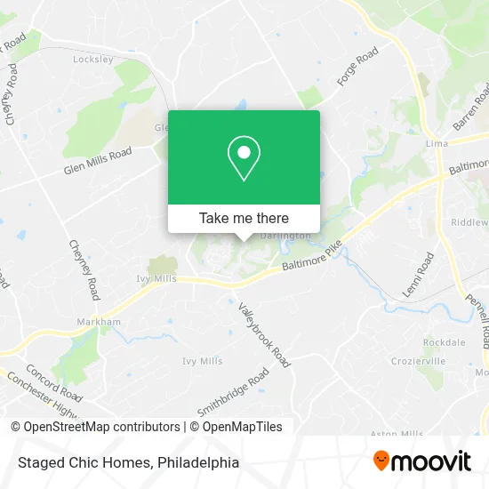 Staged Chic Homes map