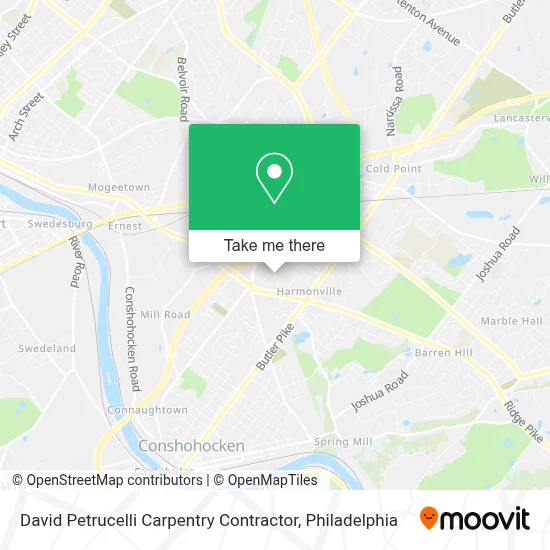 David Petrucelli Carpentry Contractor map
