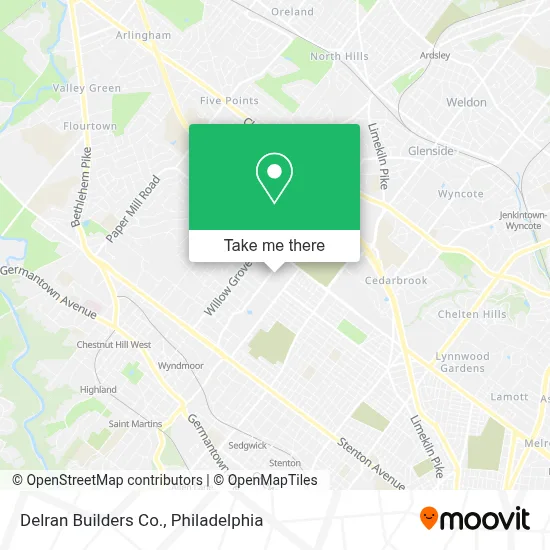 Delran Builders Co. map