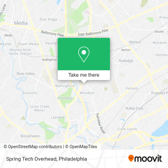 Spring Tech Overhead map