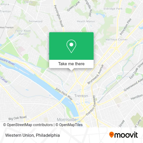 Western Union map