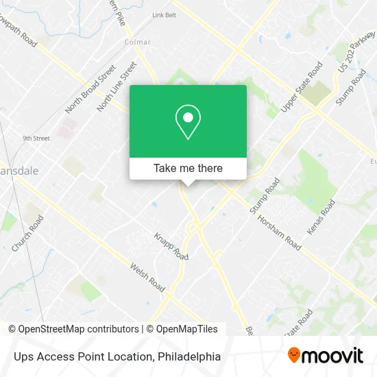 Ups Access Point Location map